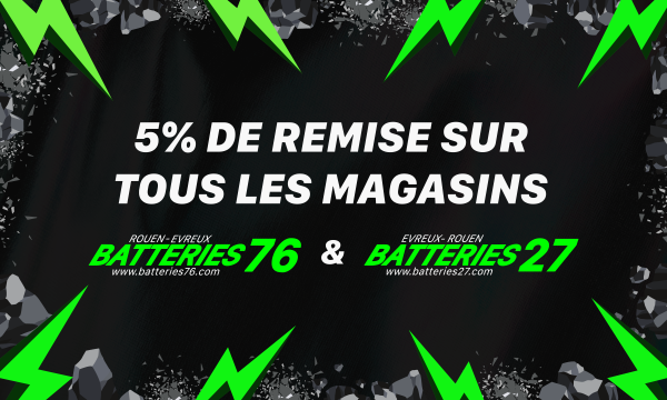 5% DE REMISE SUR TOUS LES MAGASINS