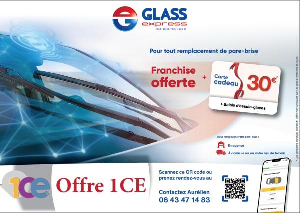 Franchise offerte + Balais d'essuie-glaces offerts + carte cadeau de 30 euros